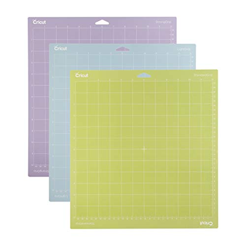 Cricut Variety Pack(1 StrongGrip, 1 LightGrip, 1 StandardGrip) Adhesive Cutting Mat 12″x12″, Cutting Mat For Cricut Maker/Cricut Explore, Use with