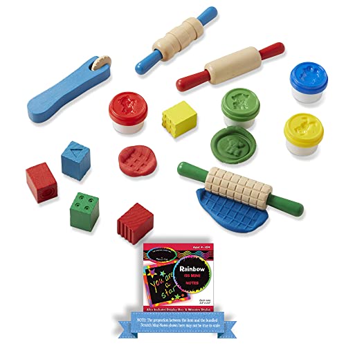 Created by Me!: Shape, Model & Mold Modeling D o u g h Kit Bundle with 1 Theme Compatible M&D Scratch Fun Mini-Pad (00165)