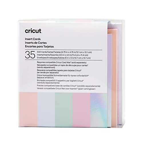 Cricut Insert Cards S40, Create Depth-Filled Birthday Cards, Thank You Cards, Custom Greeting Cards at Home, Compatible with Cricut Joy/Maker/Explore