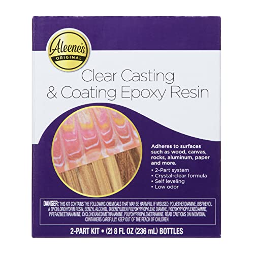 Aleene’s Clear Casting & Coating Epoxy Resin Kit, 1 Count (Pack of 1)