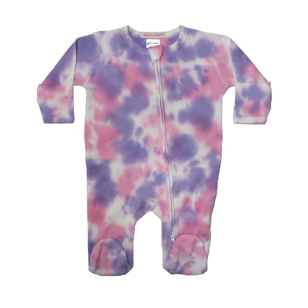 Baby Tie Dye Zipper Footie – Matilda