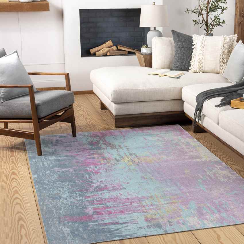 Madison Modern Blue/Purple Area Rug