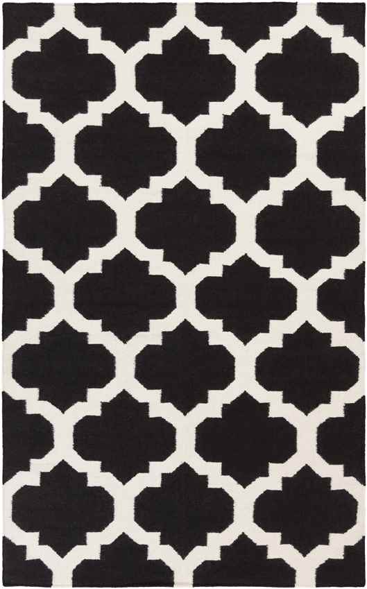 Avera Modern Black/Ivory Area Rug