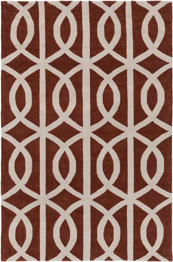 Bainbridge Modern Orange Area Rug