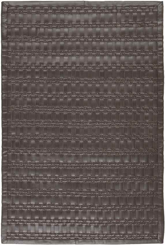 Dodge Modern Dark Brown Area Rug