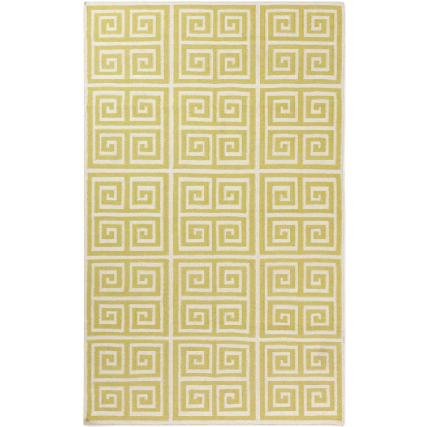 Erie Modern Lime/White Area Rug