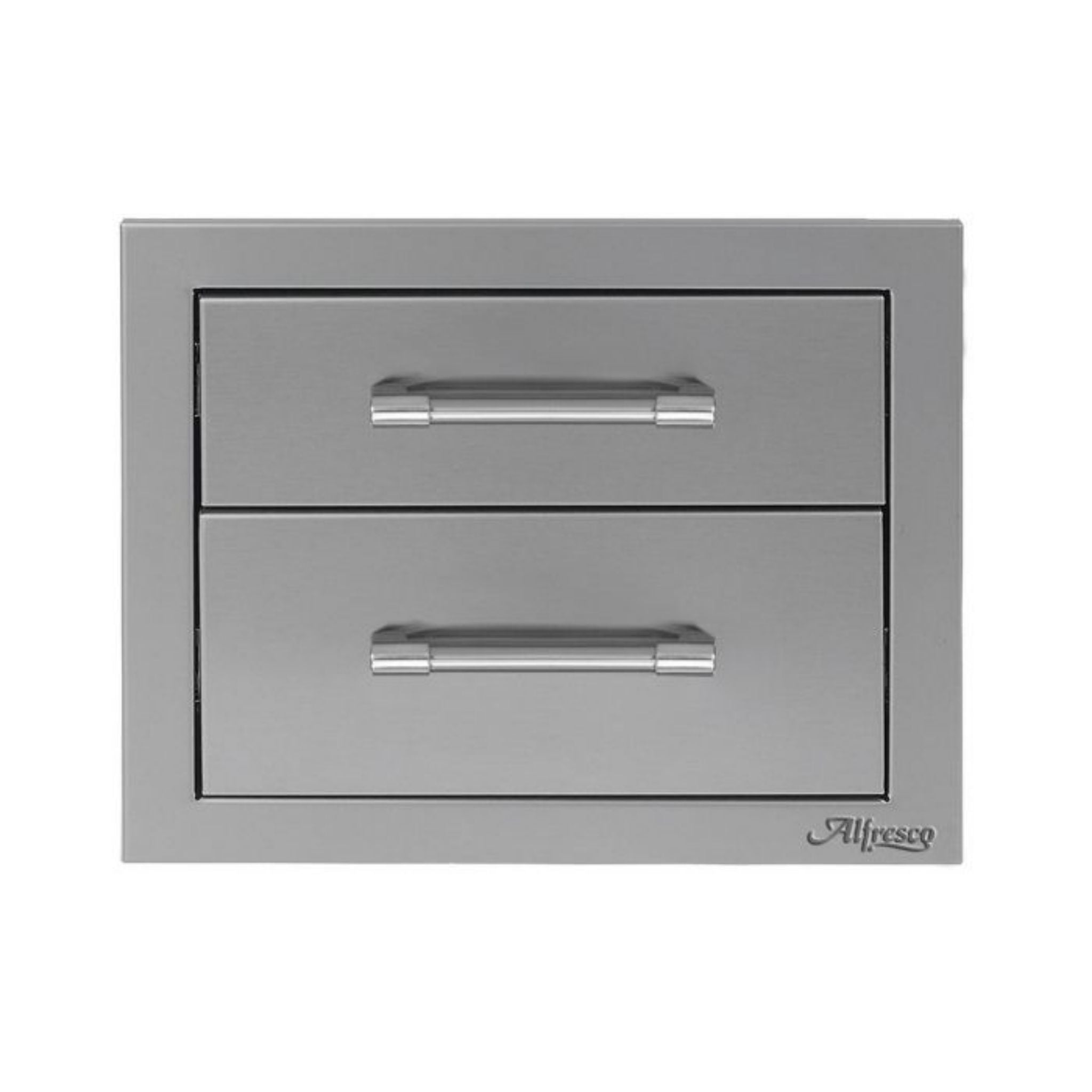 Alfresco 17″ Signal Grey Gloss Two Tier Storage Drawers