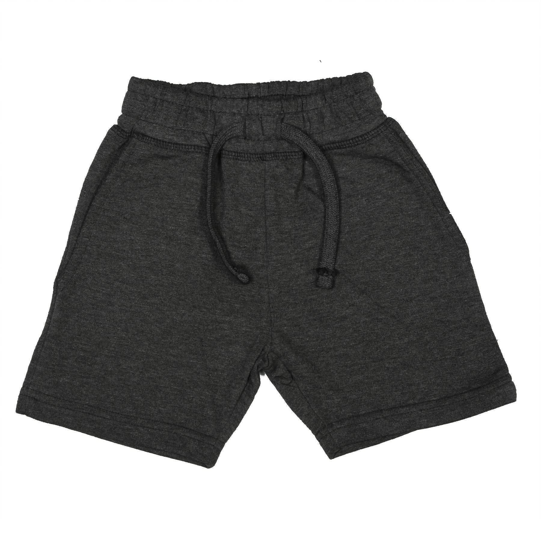 Kids Heathered Comfy Shorts – Distressed Black