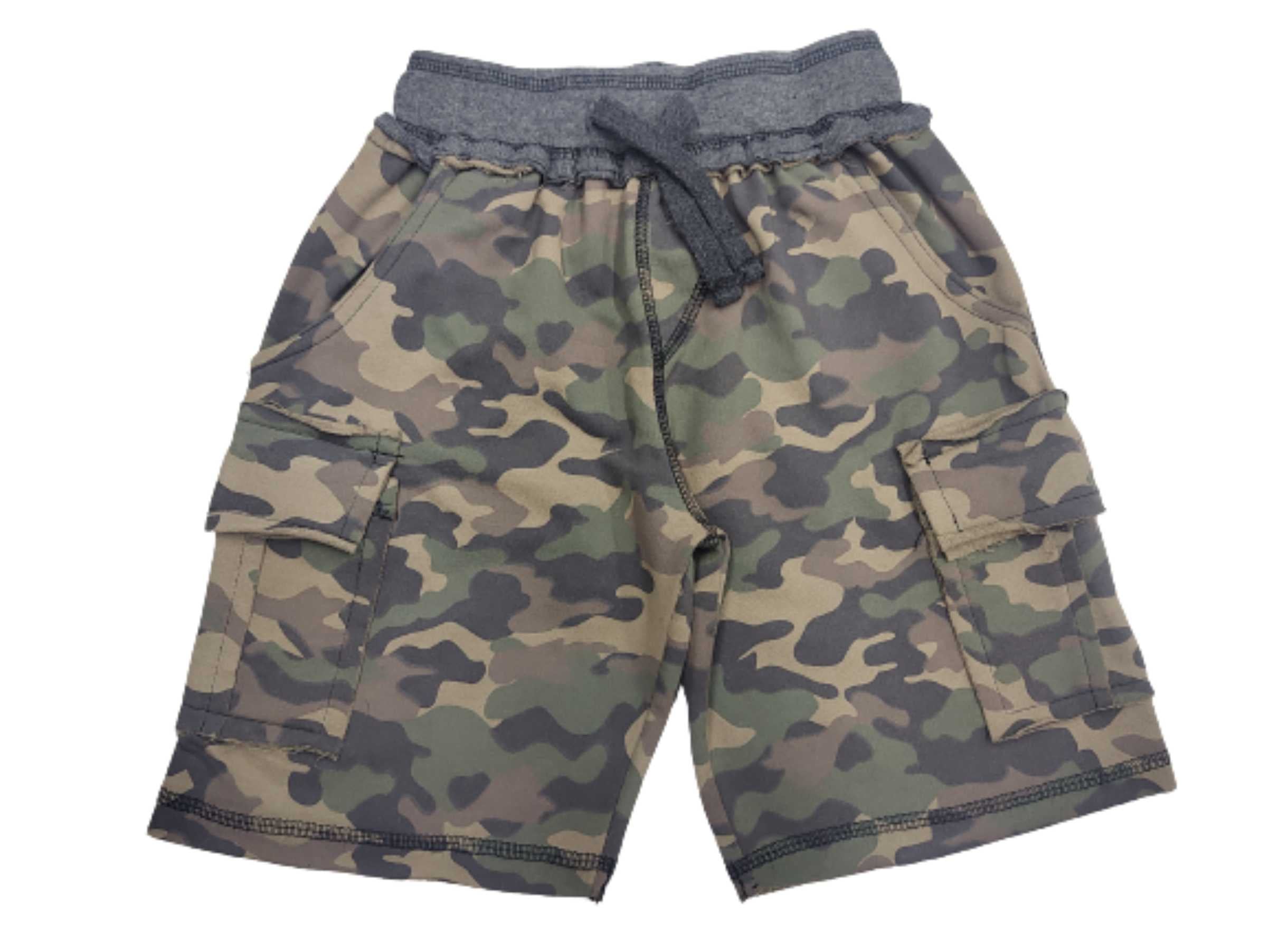 Baby Camo Cargo Shorts – Olive Camo