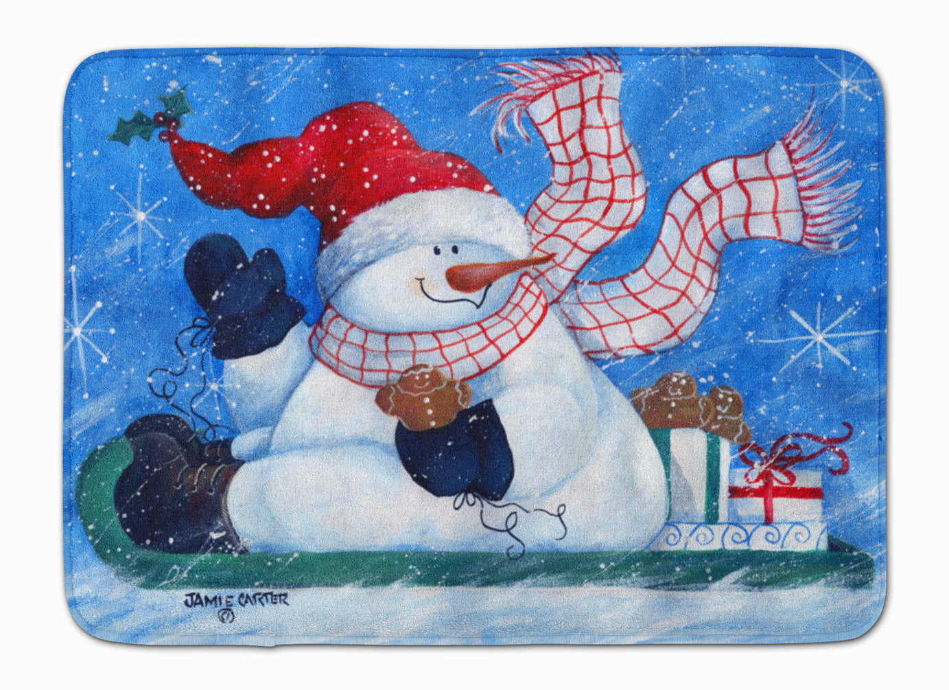 Come Ride With Me Snowman Machine Washable Memory Foam Mat PJC1078RUG