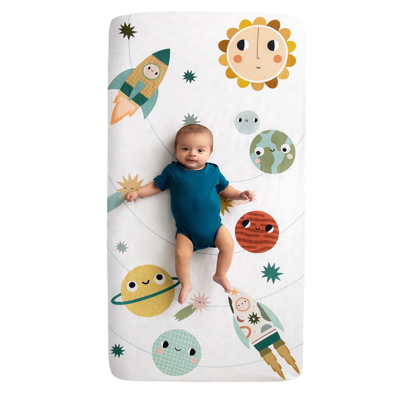 Space Explorer Standard Size Crib Sheet