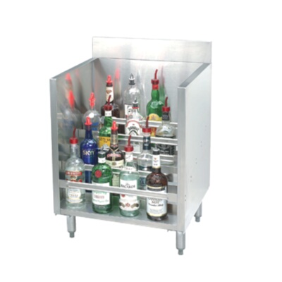 Advance Tabco CRLR-36 – Liquor Bottle Display Unit, (5) steps, 36″W, (45) bottle capacity