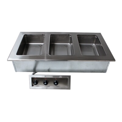 Advance Tabco DISW-3-240 – Hot Food Well, drop-in, electric, 44-1/2”W, (3) wells, wet or dry operation