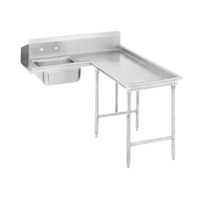 Advance Tabco DTS-G30-96R – L-Shaped Soiled Dishtable, 95″ long, right to left, with pre-rinse sink