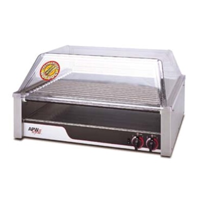 APW HR-50 – Hot Dog Grill, (10) chrome rollers, (850) per hour