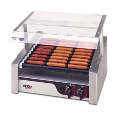 APW HRS-31S – HotRod Hot Dog Grill, Roller-Type, Slanted Hotrod, 22-3/4″ W x