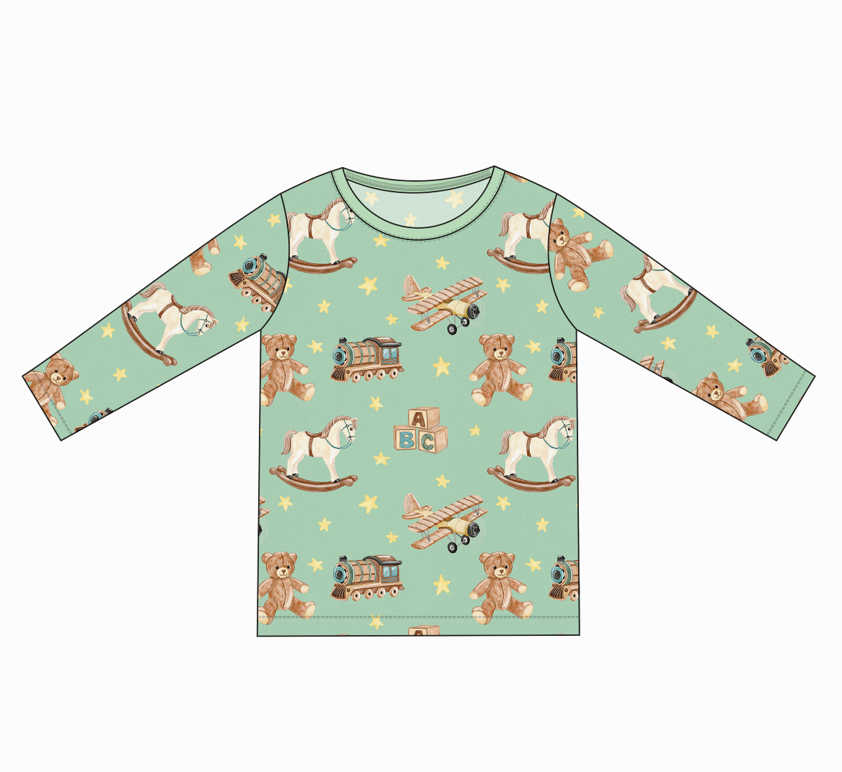 Vintage Toys | Unisex Adult Bamboo Pajama Top