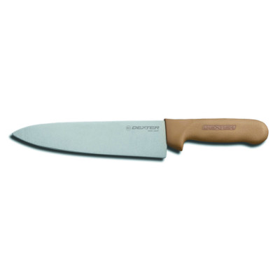 Dexter S145-10T – Chef’s/Cook’s Knife, 10″, high-carbon steel, tan handle