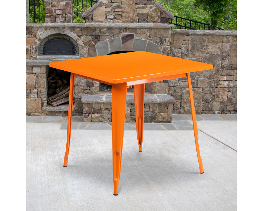 BLNK – Felix Commercial Square Metal Indoor-Outdoor Table