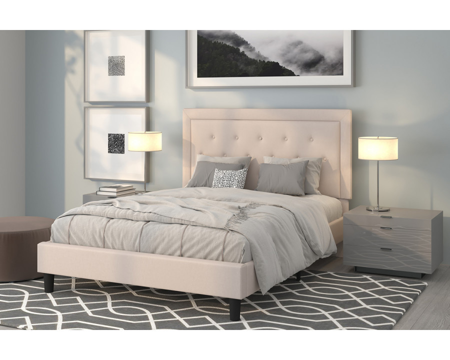 BLNK – Roxbury Tufted Upholstered Platform Bed