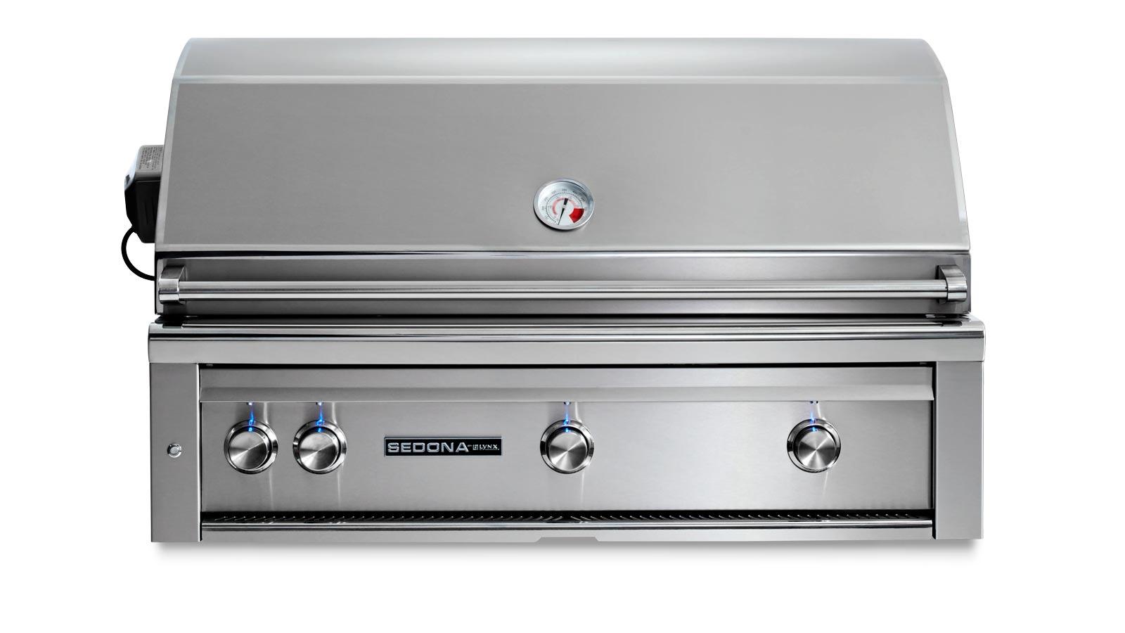 42″ Built In Sedona Grill w/Rotisserie – 1 ProSear/2 SS Tube Burners