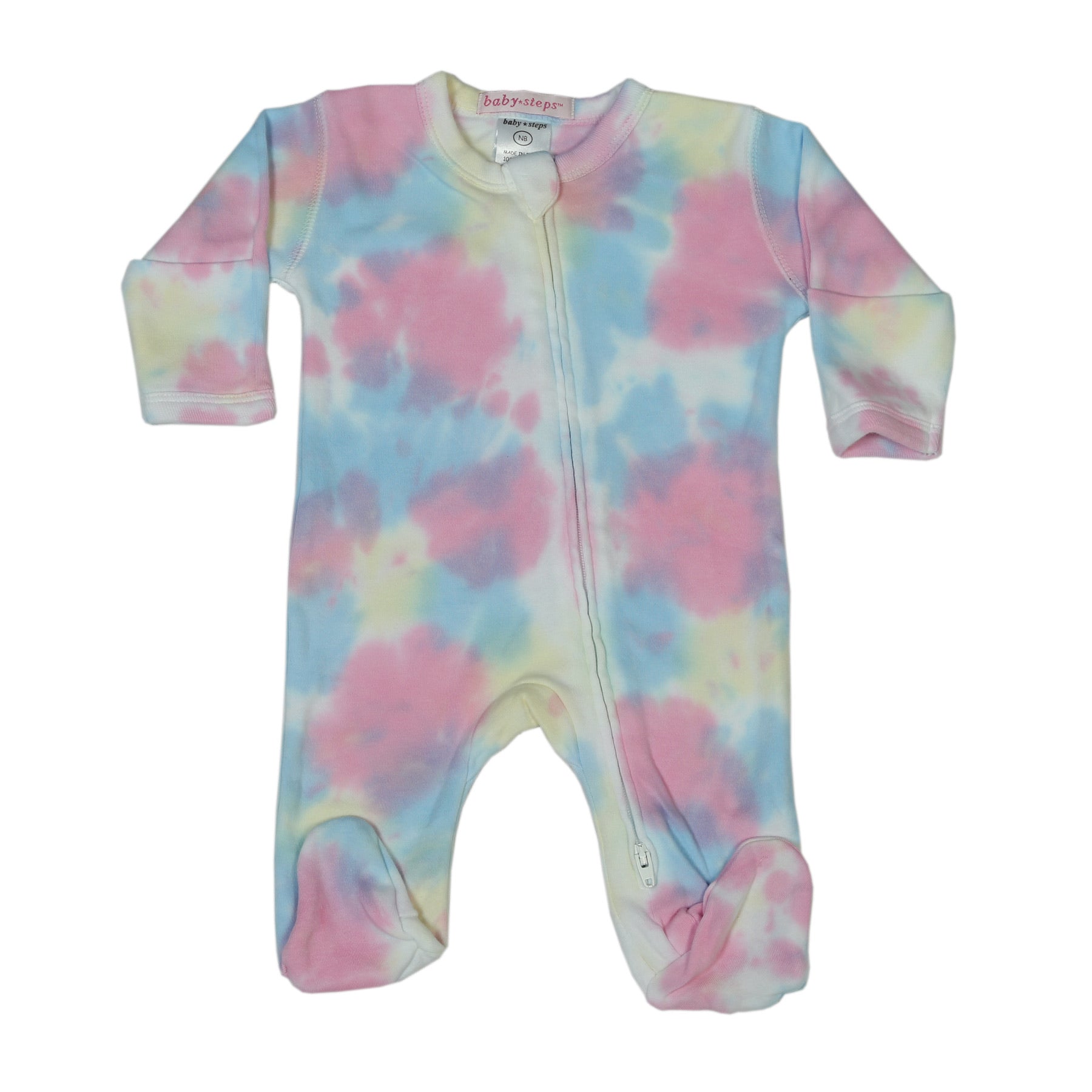 Baby Tie Dye Zipper Footie – Mackenzie