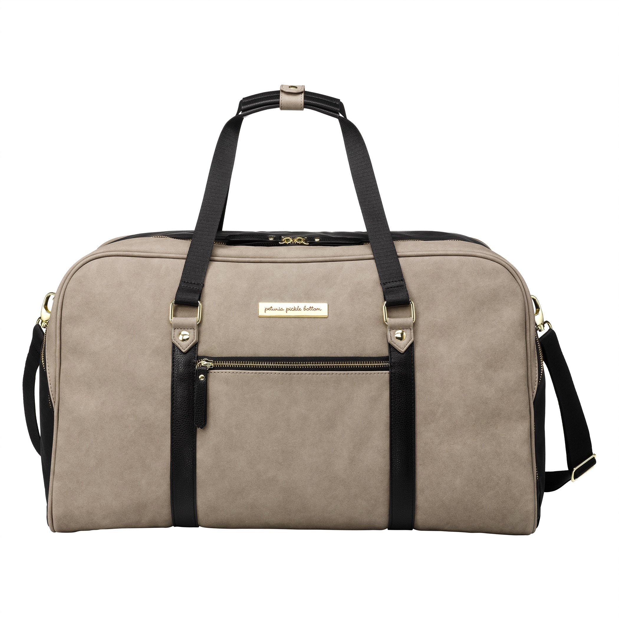 Inter-Mix Live-for-the-Weekender Travel Bag in Matte Grey / Black