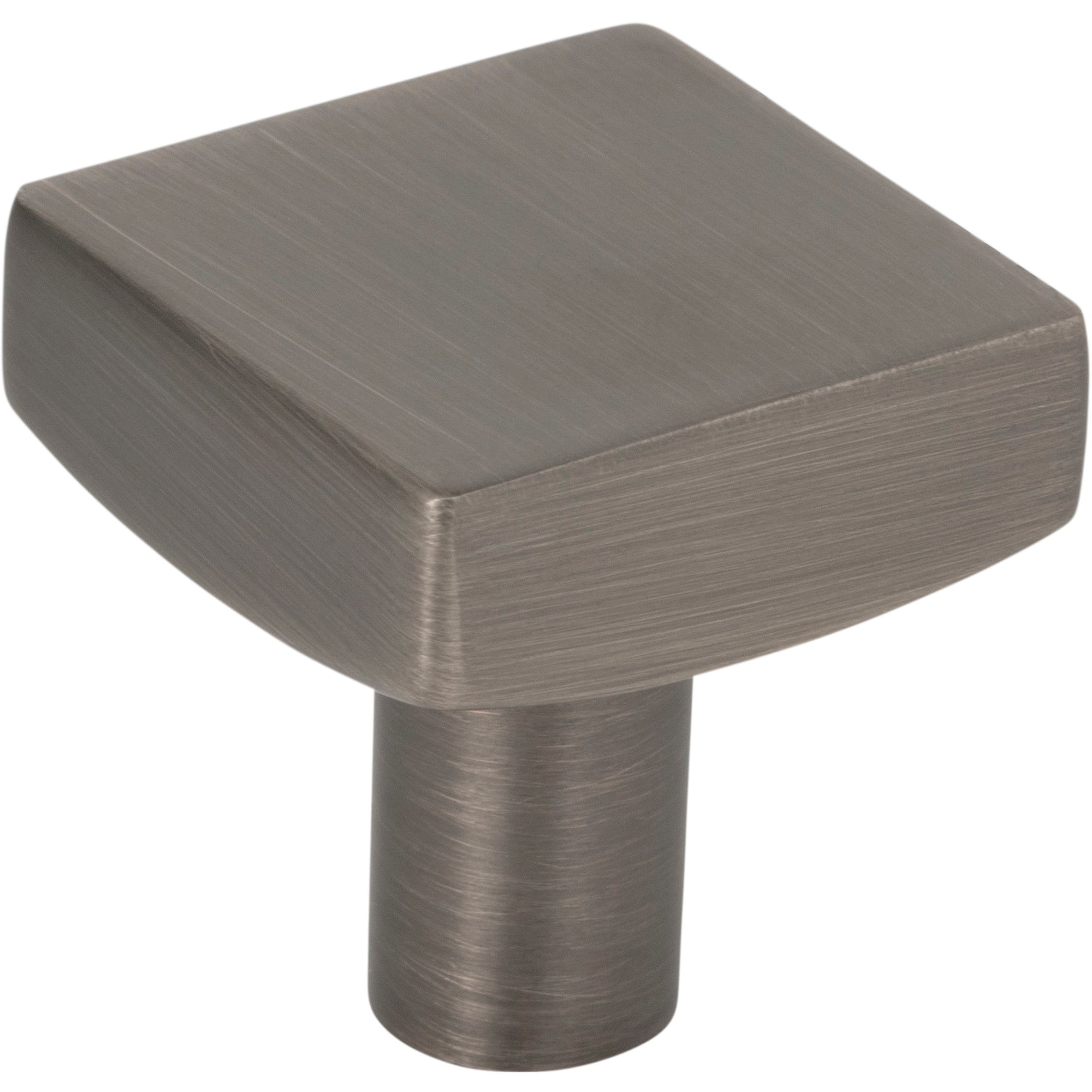 JEFFREY ALEXANDER 845BNBDL Dominique 1-1/8″ Length Square Knob – Brushed Pewter