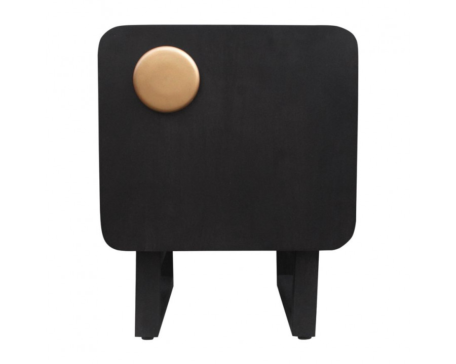 Sagebrook – Wood Modern Night Stand in Black