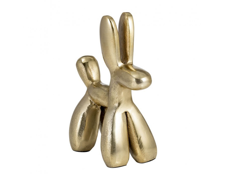 Sagebrook – 8″ Metal Ballon Dog Decor in Gold