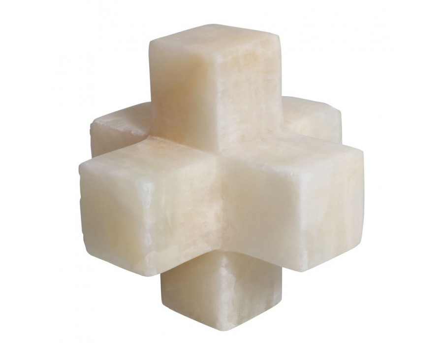 Sagebrook – 4″ Marble Jack in White