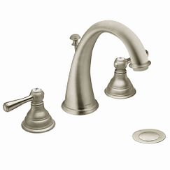 MOEN T6125BN Kingsley Brushed Nickel Two-Handle Bathroom Faucet