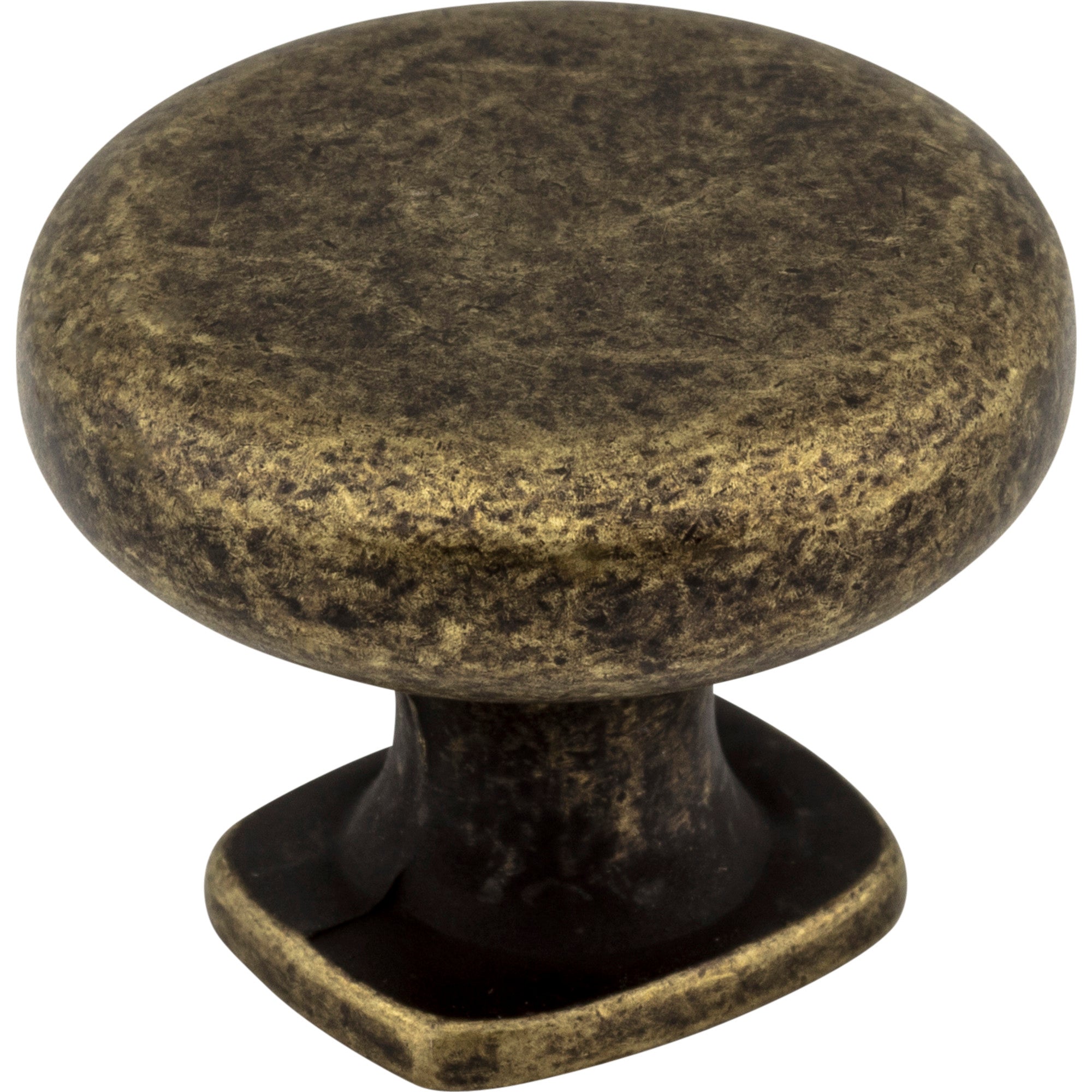 JEFFREY ALEXANDER MO6303ABM-D Belcastel 1 1-3/8″ Diameter Mushroom Knob – Distressed Antique Brass