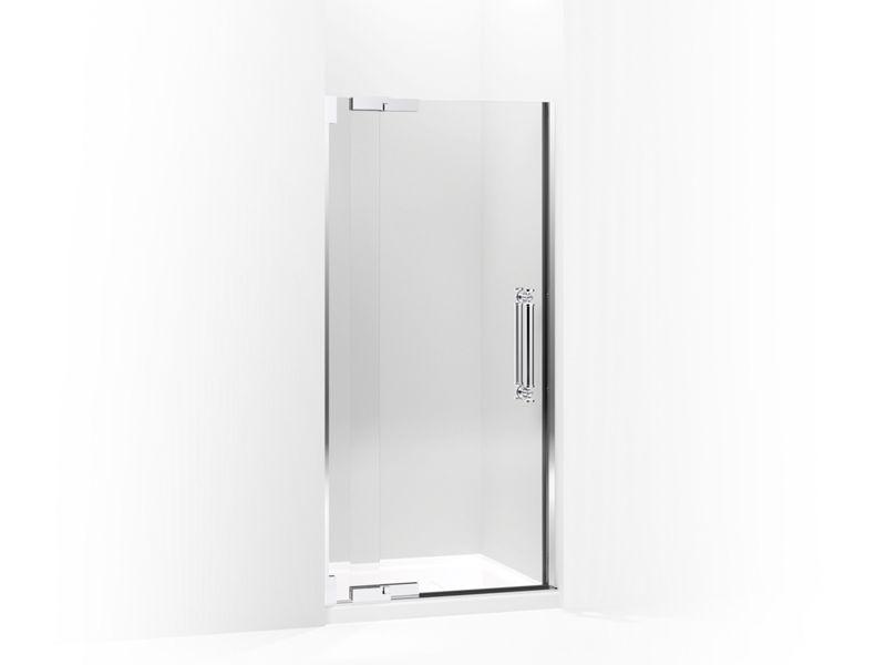 KOHLER K-705719-L Pinstripe Pivot shower door, 72-1/4″ H x 33-1/4 – 35-3/4″ W, with 1/2″ thick Crystal Clear glass