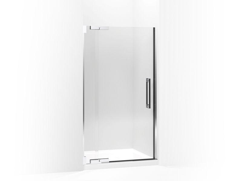 KOHLER K-705703-L Purist Pivot shower door, 72-1/4″ H x 39-1/4 – 41-3/4″ W, with 3/8″ thick Crystal Clear glass