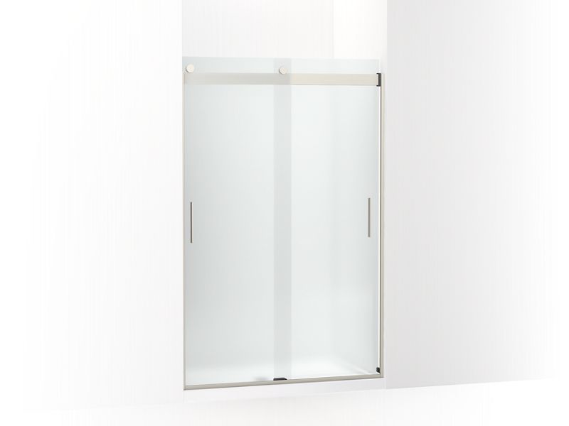 KOHLER K-706008-D3 Levity Sliding shower door, 74″ H x 43-5/8 – 47-5/8″ W, with 1/4″ thick Frosted glass