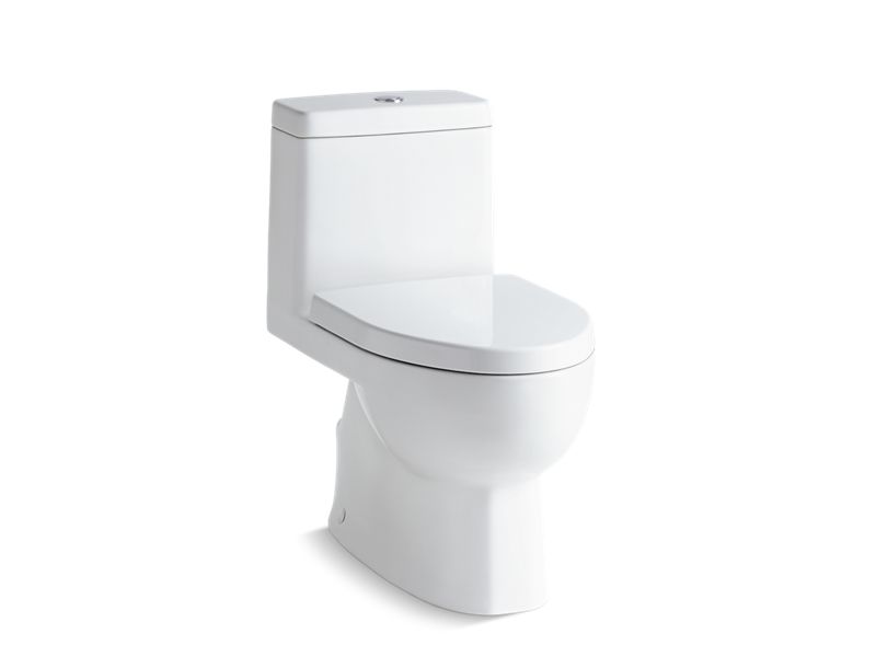 KOHLER 3983-S Reach One-piece compact elongated dual-flush toilet with slow-close seat