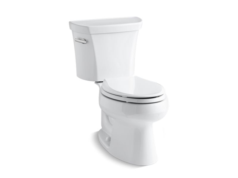 KOHLER 3978-T Wellworth Two-piece elongated 1.6 gpf toilet with tank cover locks