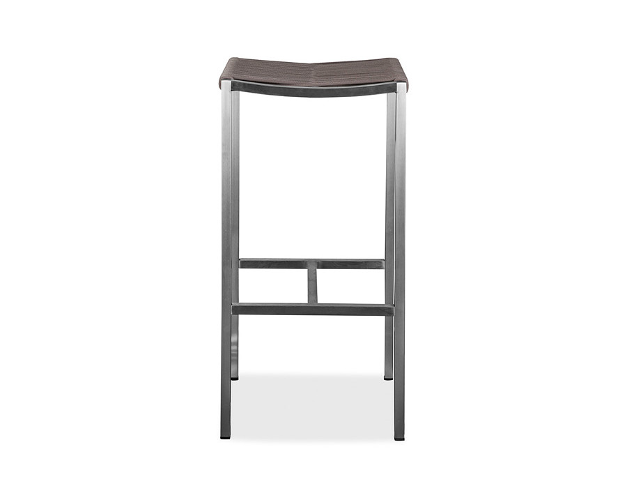 Whiteline – Stone Backless Outdoor Barstool in Taupe