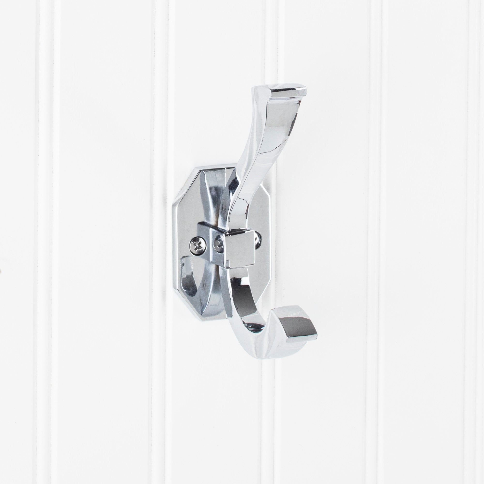 ELEMENTS YD45-431PC Elements Wall Double Hook – Polished Chrome