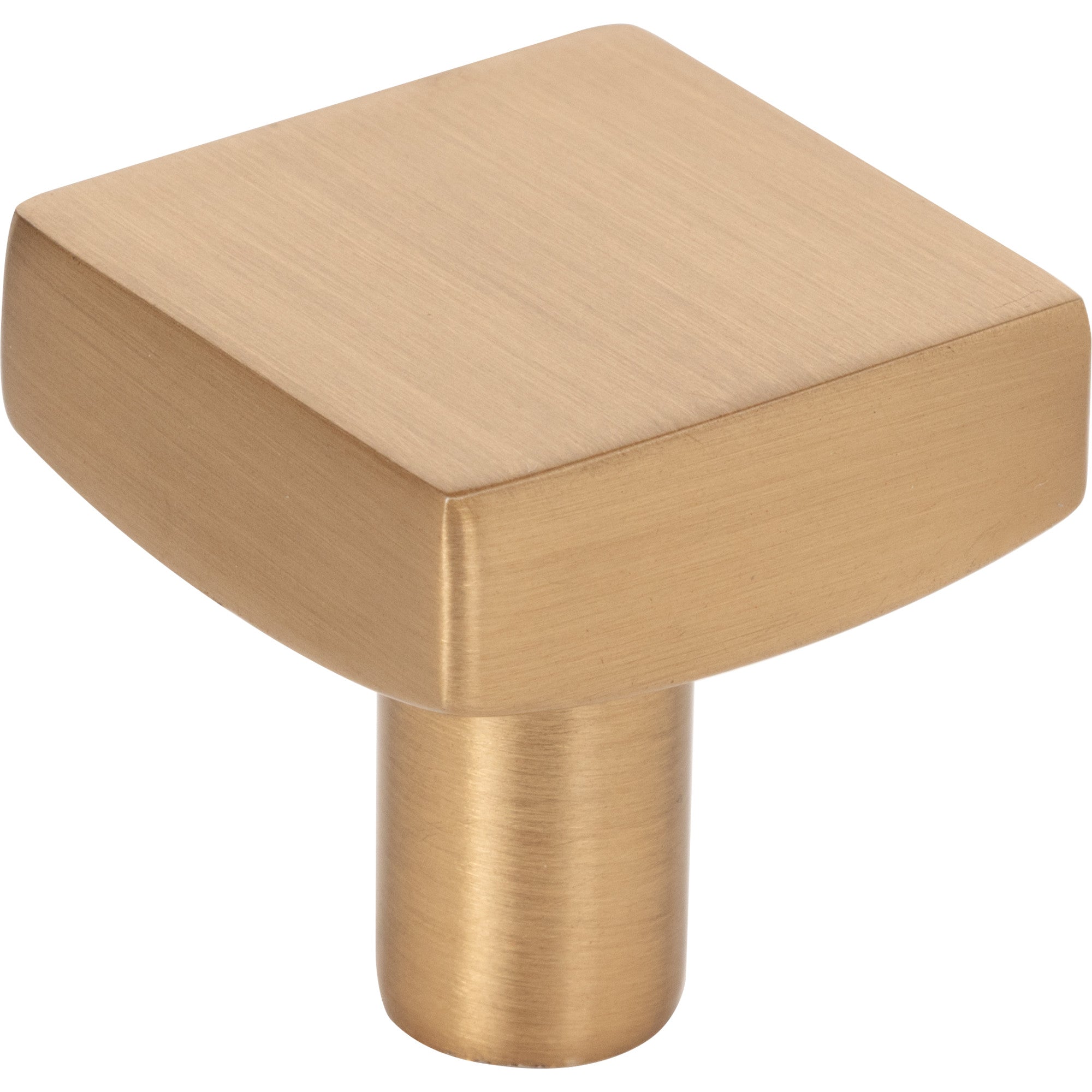 JEFFREY ALEXANDER 845SBZ Dominique 1-1/8″ Length Square Knob – Satin Bronze