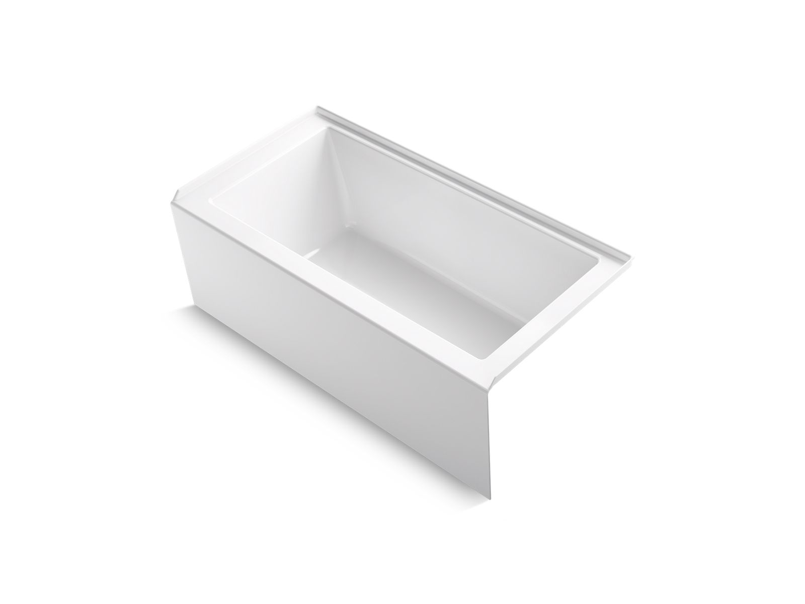 KOHLER K-20201-RA-0 Underscore 60″ X 30″ Alcove Bath, Right Drain In White