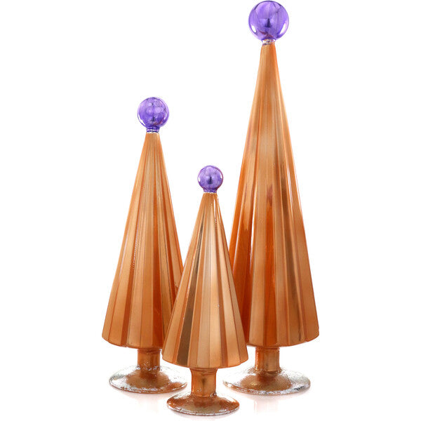 Pleated Tree, Mango Purple Set Of 3